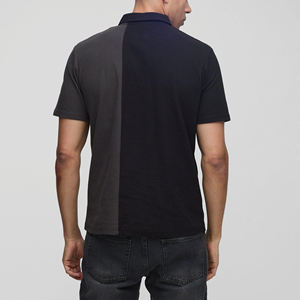 Camisas de Hombre de Alta Calidad, 100% Algodón Tejido, con Logotipo Bordado Personalizado, Estampado Casual, Bloques de Color, 2 Botones, Estilo Hip Hop - Product Image 3