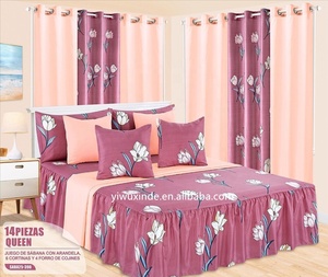 Bộ Ga Giường Tùy Chỉnh Với Rèm Cửa Phù Hợp Ga Trải Giường 14 Chiếc Ga Trải Giường Cỡ King 100% Sợi Nhân Tạo Còn Hàng - Product Image 2