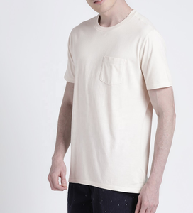 เสื้อยืดผู้ชาย OEM ผ้าฝ้าย แขนสั้น สีพื้น เรียบง่าย สั่งพิมพ์ลายได้ ระบายอากาศดี เหมาะสำหรับใส่ลำลองในฤดูร้อน - Product Image 3