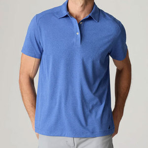 Chemise de golf en tricot solide personnalisée, best-seller, avec logo personnalisé, boutons, manches longues, respirante, décontractée, pour homme, prix d'usine - Product Image 2
