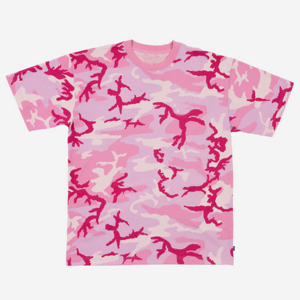 T-shirt à manches courtes pour homme, imprimé camouflage rose, coupe classique, col rond, en jersey de coton, produit le plus vendu en 2026 - Product Image 1
