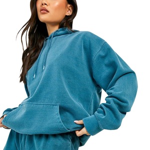 Ropa de Invierno, Nuevo Chándal Moderno para Mujer con Lavado Ácido / Chándal Personalizado Ligero 100% Algodón - Product Image 3