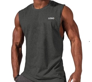 Débardeur bleu sans manches pour homme, séchage rapide, pour entraînement musculaire, sport et fitness - Product Image 5