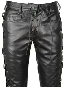 Pantalones de cuero de la mejor calidad para hombre, pantalones de cuero para hombre más vendidos en la moda urbana. - Product Image 3