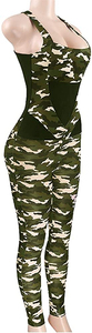 Combinaison sexy dos nu unie pour femme, avec dos croisé respirant et fermeture à cordon, ensemble de leggings de fitness et de yoga - Product Image 4