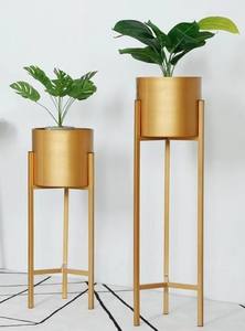 Soporte de Metal Alto para Macetas, Diseño Elegante, Hecho a Mano, Resistente, para Macetas Pesadas, Decoración del Hogar, en Oferta - Product Image 5