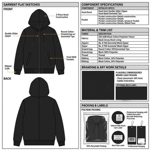 Sweat à capuche zippé premium pour homme 2026 – Mélange de coton doux, coupe classique, fermeture éclair durable, capuche confortable, idéal pour l'hiver, séchage rapide, respirant, tenue décontractée - Product Image 6
