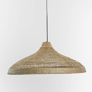 Wide Natural Woven Pendant Light Jute Handwoven Hanging Pendant <b>Lamp</b> 100% Handwoven - Product Image 1