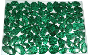 Audited Manufacturer Natural <b>Leaf</b> Malachite Loose Gemstones Cabochons Faceted Stones Wholesale Bulk Export Supplier - Product Image 6