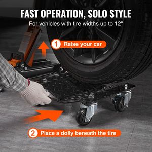 Carrello per Spostamento Auto Rinforzato da 2722 kg (6000 libbre) con Ruote, Set di 4 Pezzi con Pali, Nuovo e Migliorato - Product Image 3