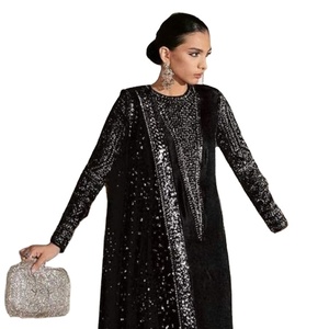 Nueva Georgette paquistaní con bordado, traje de trabajo con parte inferior e interior con Georgette con bordado de red, Duppata para mujer - Product Image 1