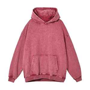 เสื้อฮู้ดซิปผู้ชายผ้าคอตตอนผสมทรงปกติ ล้างสีแบบยูนีค แอซิดวอช สำหรับฤดูหนาว พิมพ์ลายดิจิทัล ปรับแต่งได้ ระบายอากาศได้ดี - Product Image 3