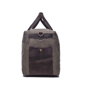 Sacs de voyage week-end vintage personnalisés avec logo, imperméables, pour hommes, en toile, sacs de sport - Product Image 4