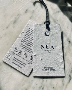 Etiquetas de Regalo Sostenibles con Formas y Tamaños Personalizados, Etiquetas de Papel Ecológicas Impresas Personalizadas con Cordel, Etiquetas para Empaquetado Minorista - Product Image 1