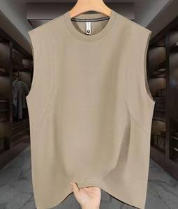 Chaleco Deportivo Casual para Hombre, Camiseta sin Mangas, Holgada, Moderna, de Verano, Camiseta de Baloncesto, Transpirable, Tejida, Lisa - Product Image 1