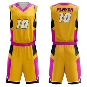 Venta al por mayor de poliéster sublimado de alta calidad de secado rápido transpirable uniforme de baloncesto de alta calidad bordado logotipos del equipo - Product Image 1