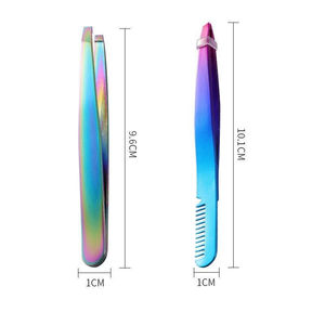 Pinzas de Acero Inoxidable Kaamir Instruments con Punta Fina y Mango Cómodo para Dar Forma a las Cejas y Depilar el Rostro, Hechas a Mano - Product Image 2