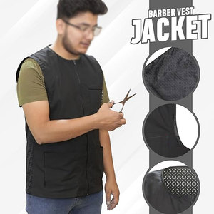 Gilet de barbier pour salon et barbier, coupe de cheveux, coiffure, toilettage, coupe confortable, facile à porter - Product Image 2