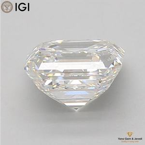 Diamante CVD Cultivado en Laboratorio de 5.00 Quilates, Corte Asscher, Color F, Claridad VS1, con Certificado IGI, para Anillo de Compromiso Personalizado - Product Image 3