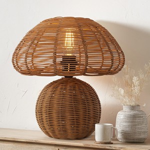 Lampe de chevet en rotin de haute qualité, sur pied, pour bureaux, fournisseur, prix compétitif, lampes de table artisanales - Product Image 6