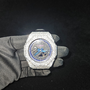 Caja de Reloj Moissanite Estilo Hip Hop para G-Shock GA 2100, Bisel de Reloj de Lujo con Diamantes Moissanite VVS - Product Image 2