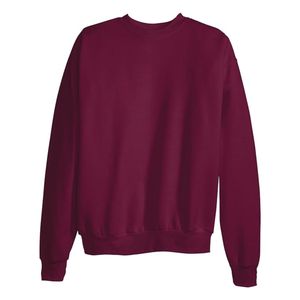 เสื้อสเวตเชิ้ตคอกลมสีแดงสำหรับผู้หญิง แขนยาว สีพื้น ผ้าฝ้ายถัก 100% ระบายอากาศได้ดี เหมาะสำหรับใส่ในฤดูใบไม้ร่วง - Product Image 2