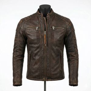 แจ็คเก็ตหนังคุณภาพสูง รุ่นใหม่ล่าสุด แฟชั่นฤดูหนาว รับทำโลโก้ตามสั่ง MOQ ต่ำ ผลิตจากหนังแท้คุณภาพเยี่ยม - Product Image 1