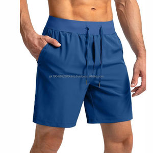 กางเกงกีฬาขาสั้นสำหรับผู้ชายกางเกงขาสั้นวิ่งออกกำลังกายผ้ายืดสี่ทางแบบลำลองธรรมดากันน้ำใหม่ - Product Image 5