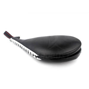 แผ่นรองเตะเทควันโด หนังวัว หนังแท้ เป็นมิตรกับสิ่งแวดล้อม ระบายอากาศได้ดี สำหรับฝึกศิลปะการต่อสู้ ดีไซน์จับถนัดมือ ใช้งานได้ยาวนาน - Product Image 3