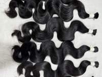 Extensiones de Cabello Humano Virgen Remy Baratas al por Mayor, Ondulado, Vietnam, Doble Trama a Máquina, 100gr, Todos los Colores, Sin Caída ni Enredos