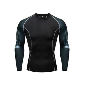 Servicios OEM ODM, Camiseta de Manga Larga Transpirable de Spandex y Poliéster, Ajustada, para Hombre, Protección UV, Talla Adulto, en Venta - Product Image 1