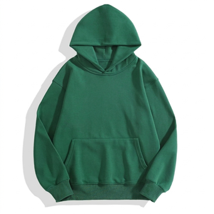 เสื้อฮู้ดผู้ชาย สีพื้น มีกระเป๋า ทรงปกติ สวมใส่สบายๆ สำหรับฤดูใบไม้ร่วง ผ้าเฟรนช์เทอร์รี่ถัก - Product Image 6