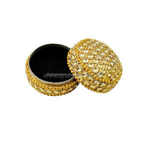 Pill <b>Box</b> Trinket <b>Box</b> Custom Best Quality Beaded Table Top Decor Decorative Round Trinket <b>Box</b> with Easy to Carry on <b>Cheap</b> Price - Product Image 5