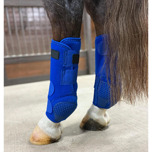 Botas de malla para tendones para equitación, protectores transpirables para patas de caballo con soporte ligero para entrenamiento y competición. - Product Image 5