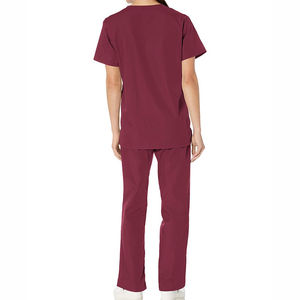 Tenues d'infirmières personnalisées pour femmes et hommes, ensembles de blouses et pantalons pour infirmières, uniformes pour hôpitaux et médecins, avec plusieurs poches - Product Image 3
