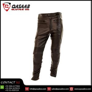 Diseño personalizado antiarrugas de cuero marrón para montar las mejores calidades transpirable Slim Fit Motocross motocicleta usa pantalones - Product Image 2