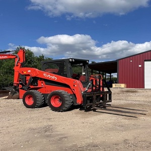 รถตักล้อยาง Kubota SSV75 กำลังขายดี 74 แรงม้า รถตักขนาดเล็ก เครื่องยนต์ดีเซล ห้องโดยสารแบบปิด ระบบไฮดรอลิกเสริม - Product Image 2