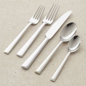 Juego de Cubiertos de Acero Inoxidable Resistente, Utensilios de Comedor Duraderos con Acabado Elegante Tipo Espejo, Perfecto para la Mesa de la Cocina o Restaurante - Product Image 1