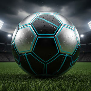 Ballon de football en cuir cousu à la machine, de haute qualité, durable, personnalisé, OEM, imperméable, avec revêtement en PVC/PU et logo - Product Image 2