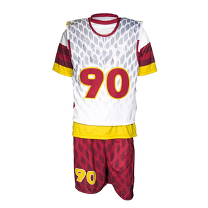 Uniforme de Lacrosse Personalizado de Alta Calidad, Antibacterial, de Secado Rápido, 100% Poliéster, Servicio OEM Completamente Personalizado, Diseño Impreso - Product Image 2
