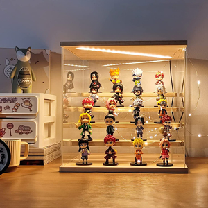 Gran oferta, estante de exhibición transparente de acrílico y madera a prueba de polvo, almacenamiento de modelos manuales y escaparate para figuras de acción, caja de escaparate de Juguetes - Product Image 1