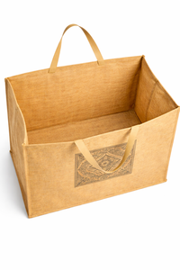 <b>Extra</b> <b>Large</b> Natural Jute Tote Bag Red <b>Print</b> Eco Friendly Reusable Shopping Grocery Bag Heavy Duty for Burlap Wedding Amani - Product Image 4