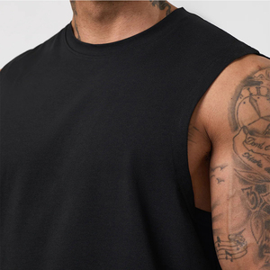 Custom Logo High Quality <b>Men's</b> Sports <b>Muscle</b> <b>Vest</b> <b>Men's</b> Fitness Gym Workout Running Tank Tops Sweat wicking & Eco-Friendly - Product Image 6