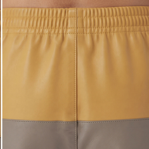 Women Plus Size Hip Hop Eco-Friendly Oversized Biker Leather <b>Shorts</b> with Drawstring Waist - Product Image 4