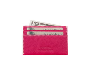 [Cualidad Garantizada] Cartera Delgada de Cuero Genuino Italiano Castello, Color Rojo, Fucsia, Morado, Azul Marino, Verde Azulado, Poliéster, Unisex - Product Image 5