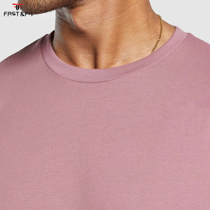 Camiseta de algodón para hombre, informal, lisa, de manga corta, para verano, 180g, tejida, con estampado digital, color liso - Product Image 5