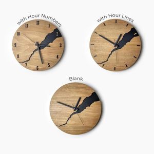 Modern Natural Wood <b>Wall</b> <b>Clock</b> with Numbers <b>Silent</b> Unique Wood Minimalist <b>Wall</b> <b>Clock</b> With hour numbers By M/S SHAAD HANDICRAFTS - Product Image 4