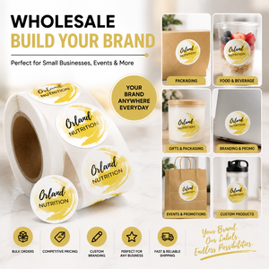 Custom Round Roll Stickers Waterproof Self Adhesive <b>Labels</b> Personalized Logo Printing for Packaging Bottles Jars Business Brand - Product Image 6