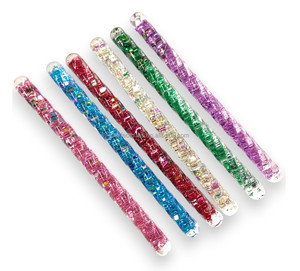 Baguette magique en plastique coloré avec paillettes, jouet éducatif anti-stress pour les filles de 5 à 7 ans - Product Image 2