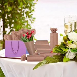 100 Fogli di Carta Velina Marrone 14 X 20 Pollici, Carta da Regalo Artistica per Matrimoni, Progetti Fai-da-Te, Natale e Lavori di Carta - Product Image 2